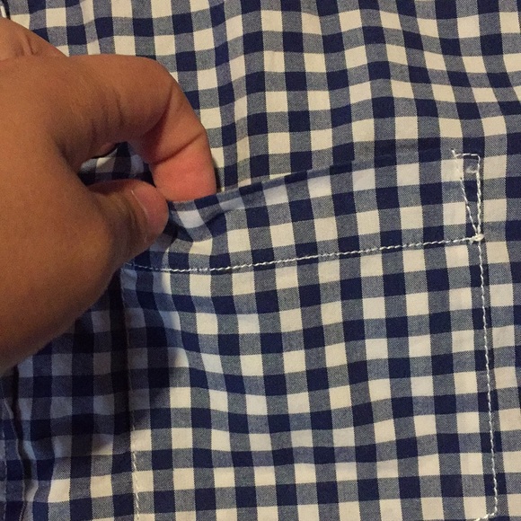 checkered button down - Picture 2 of 3